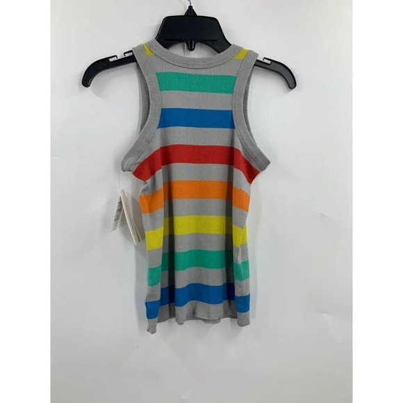 Treasure & Bond Girls Rainbow Ribbed Cotton Tank Top Size Size M NWT - Picture 2 of 11